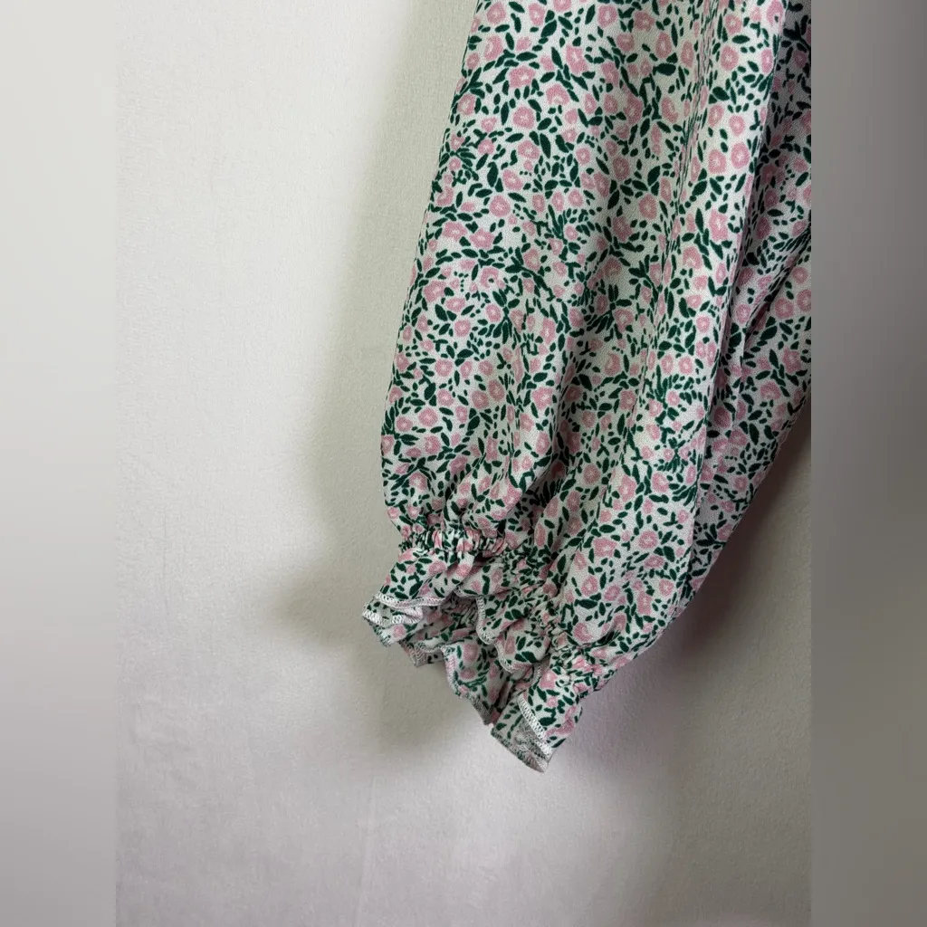 Show Me Your Mumu Women’s Charlene Tunic  Cottagecore Floral Peasant Top Sz L - Image 5