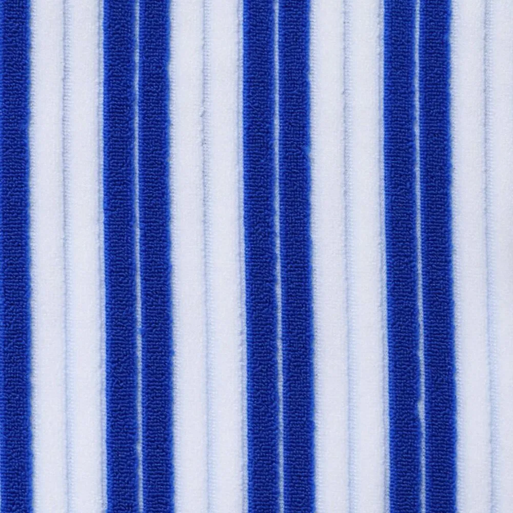 BERLOOK Navy Plush Texture Stripe Halter Bikini Top ONLY 64 Blue - Image 9