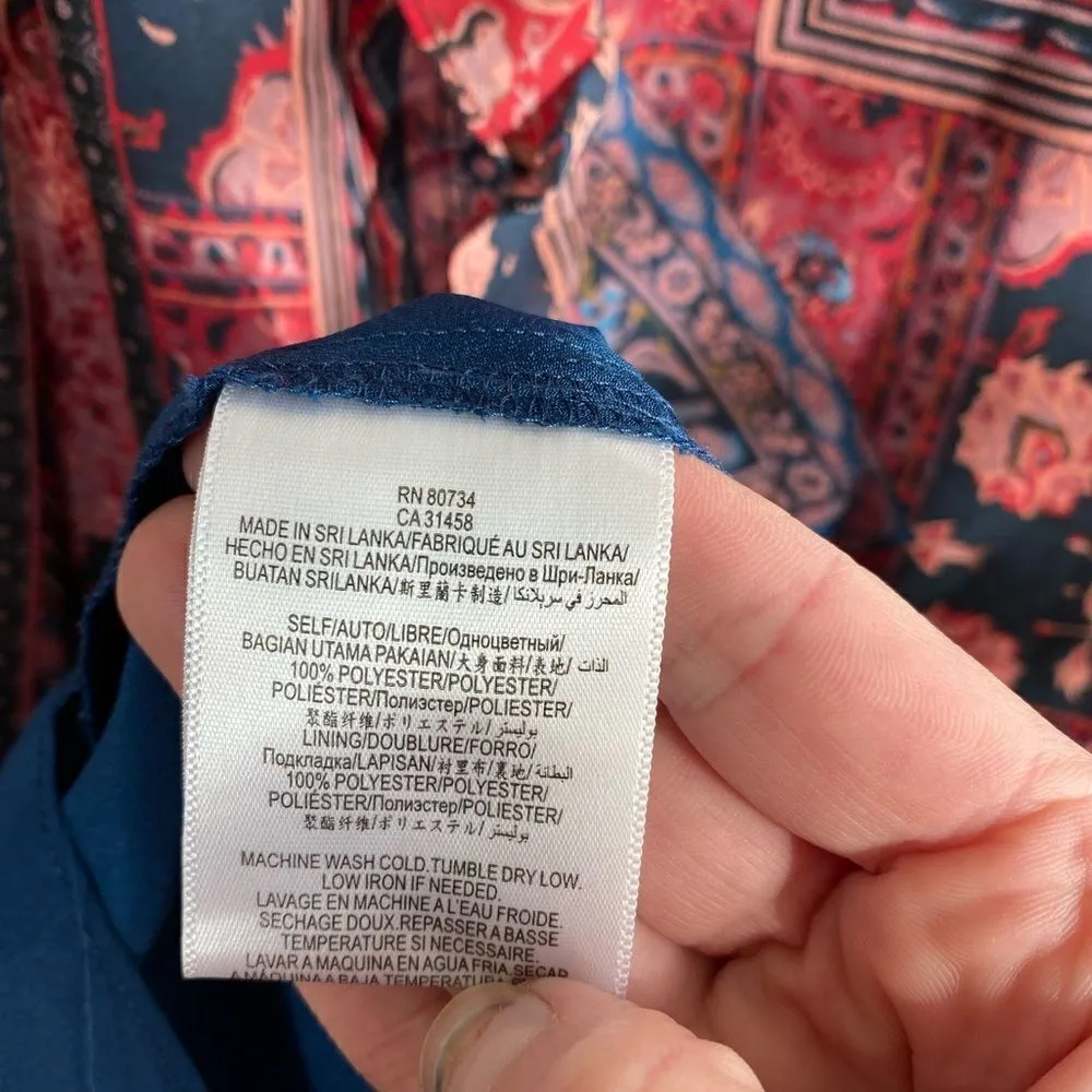 BCBG paisley long sleeve mini dress - Image 5