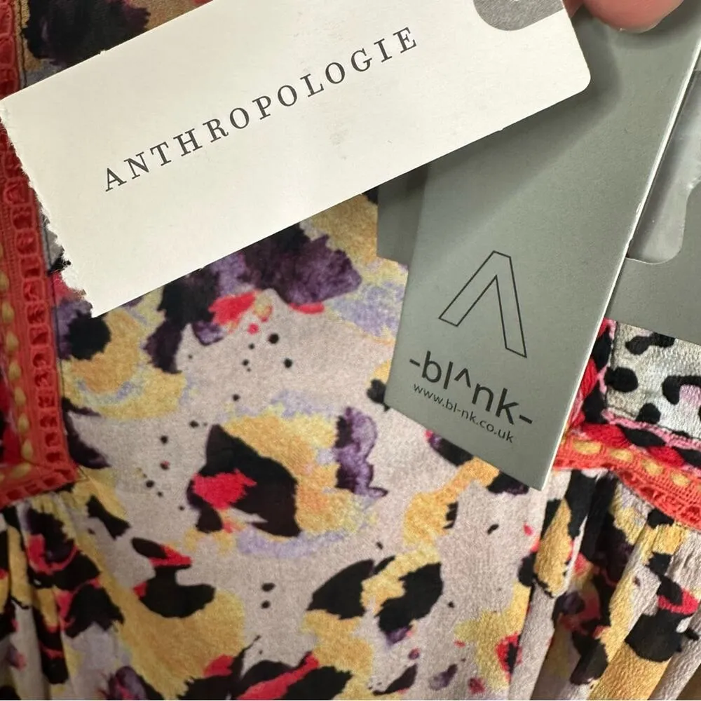 NWT Bla^nk London × Anthropologie Size XS Joelle Leopard Print Top - Image 13