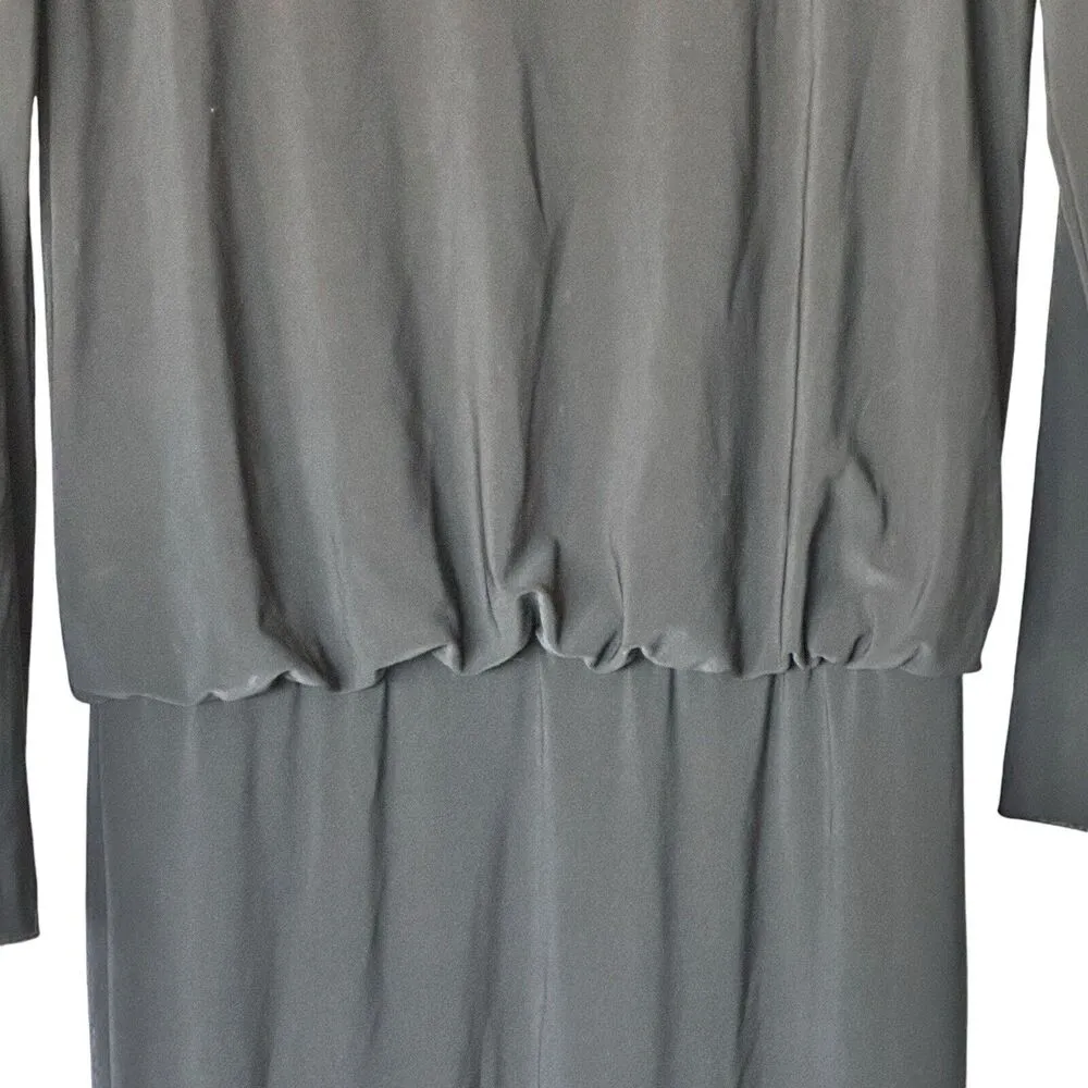 KamaliKulture x Norma Kamali M black jersey long sleeves maxi dress - Image 11