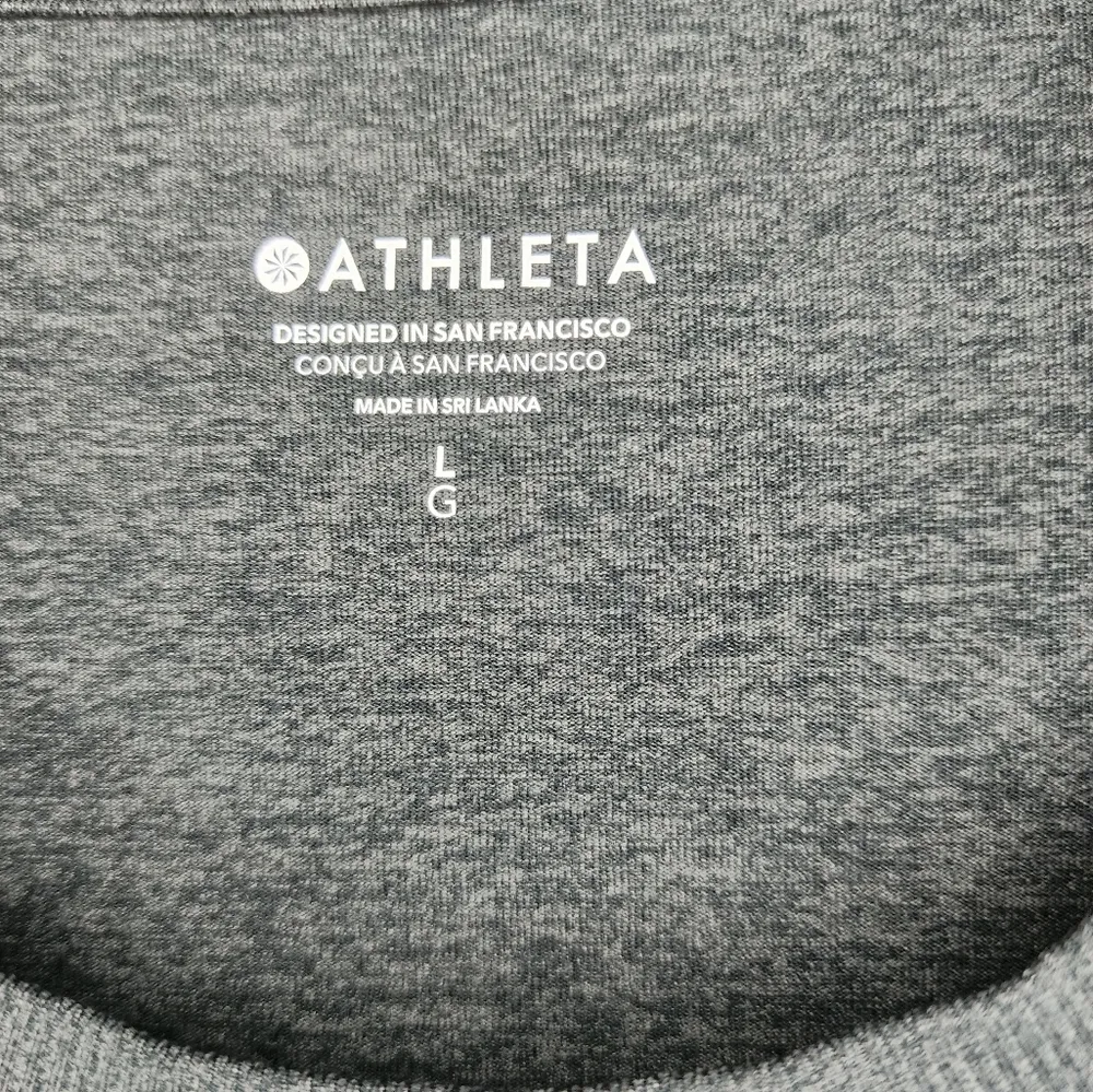 Athleta grey short sleeve size L - Image 2