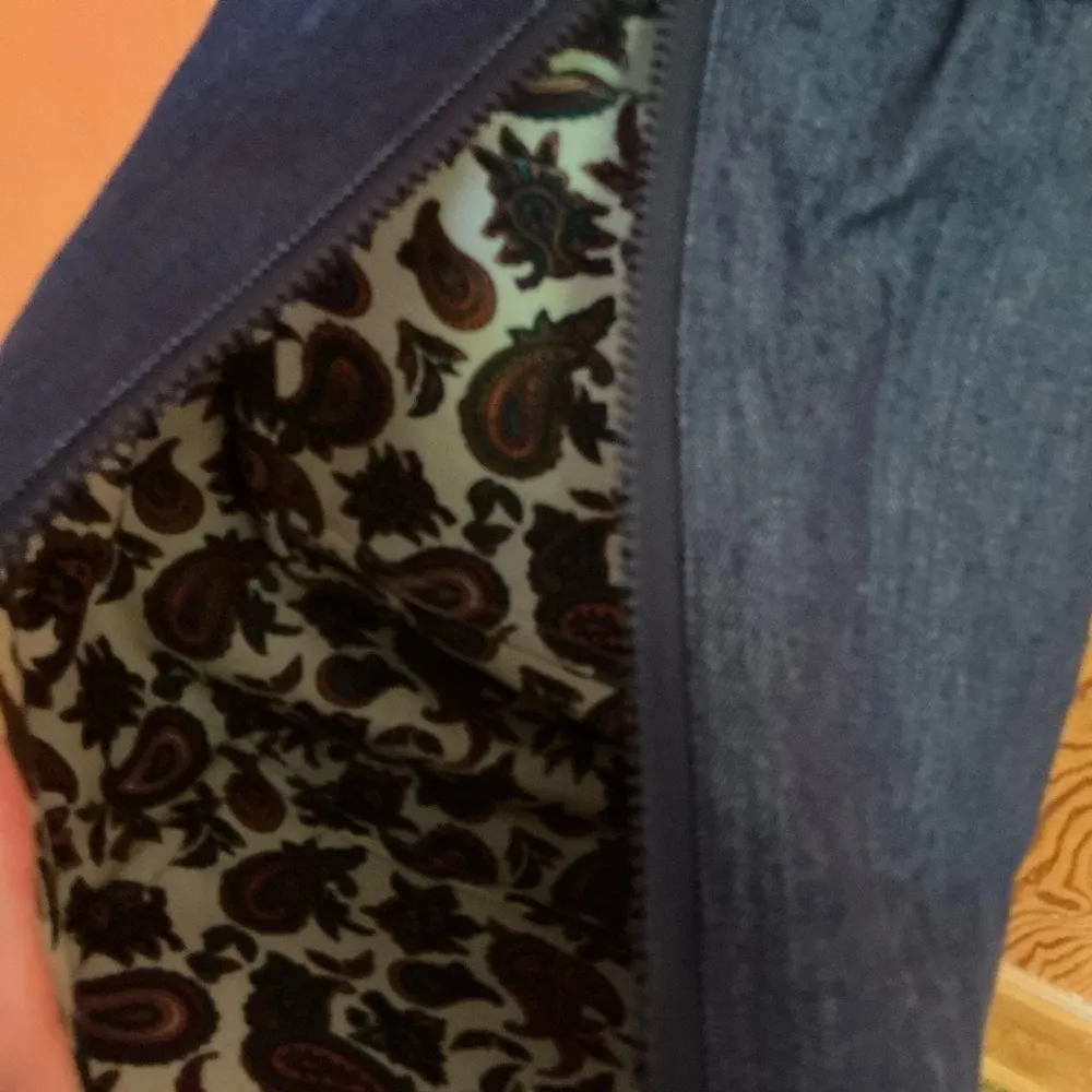 Vintage handmade patchwork denim purse Blue - Image 7