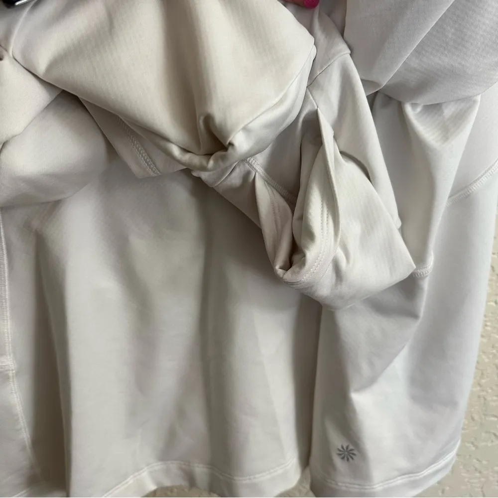 Athleta  Whistler Half Zip White Size 2X Athletic Pullover w Thumbholes 983842 - Image 6
