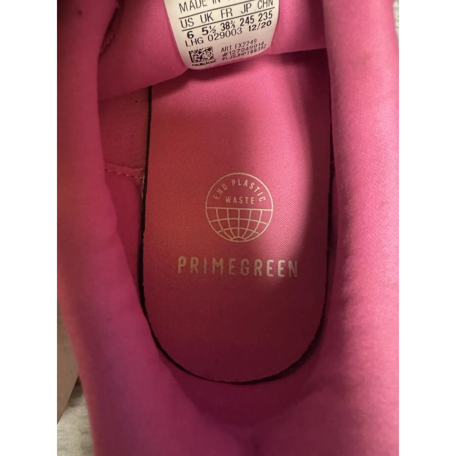 adidas Women's Primegreen Pink Tennis Shoes Size 6‎ - Image 5