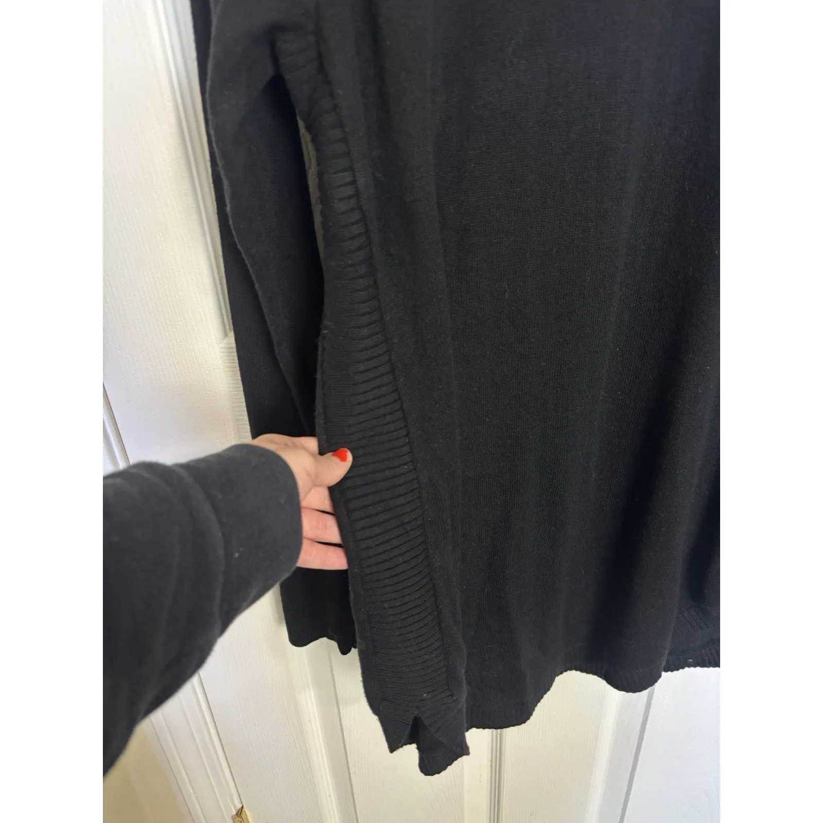 Lululemon Black Hello Aloe Pullover Sweater Size 10 Silk Modal Blend 25030 - Image 5