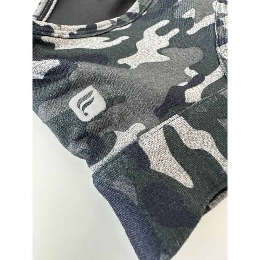 FABLETICS Sylvia Sports Bra Women's Camouflage Moss Camo Keyhole Adjustable XS/S - Image 5