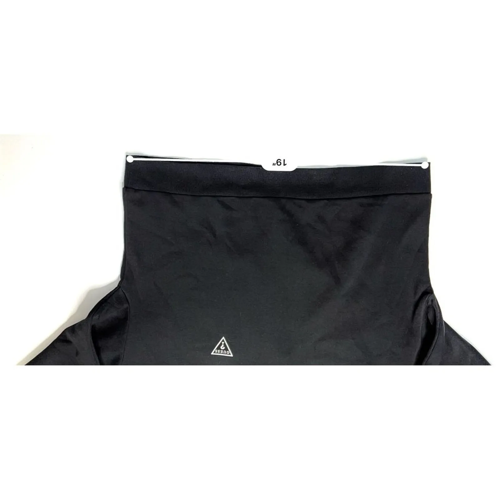 Guess Los Angeles‎ Black Cropped Hoodie Sweatshirt LARGE Activewear Streetwear - Image 8