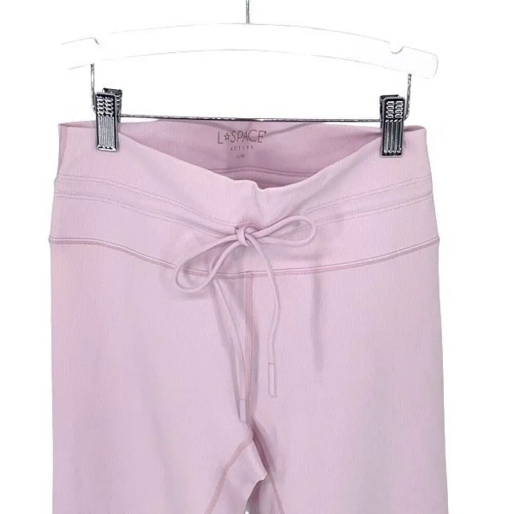 L*Space Active Peony Turner Legging Tie‎ Waist Ribbed Size Large NWT - Image 3