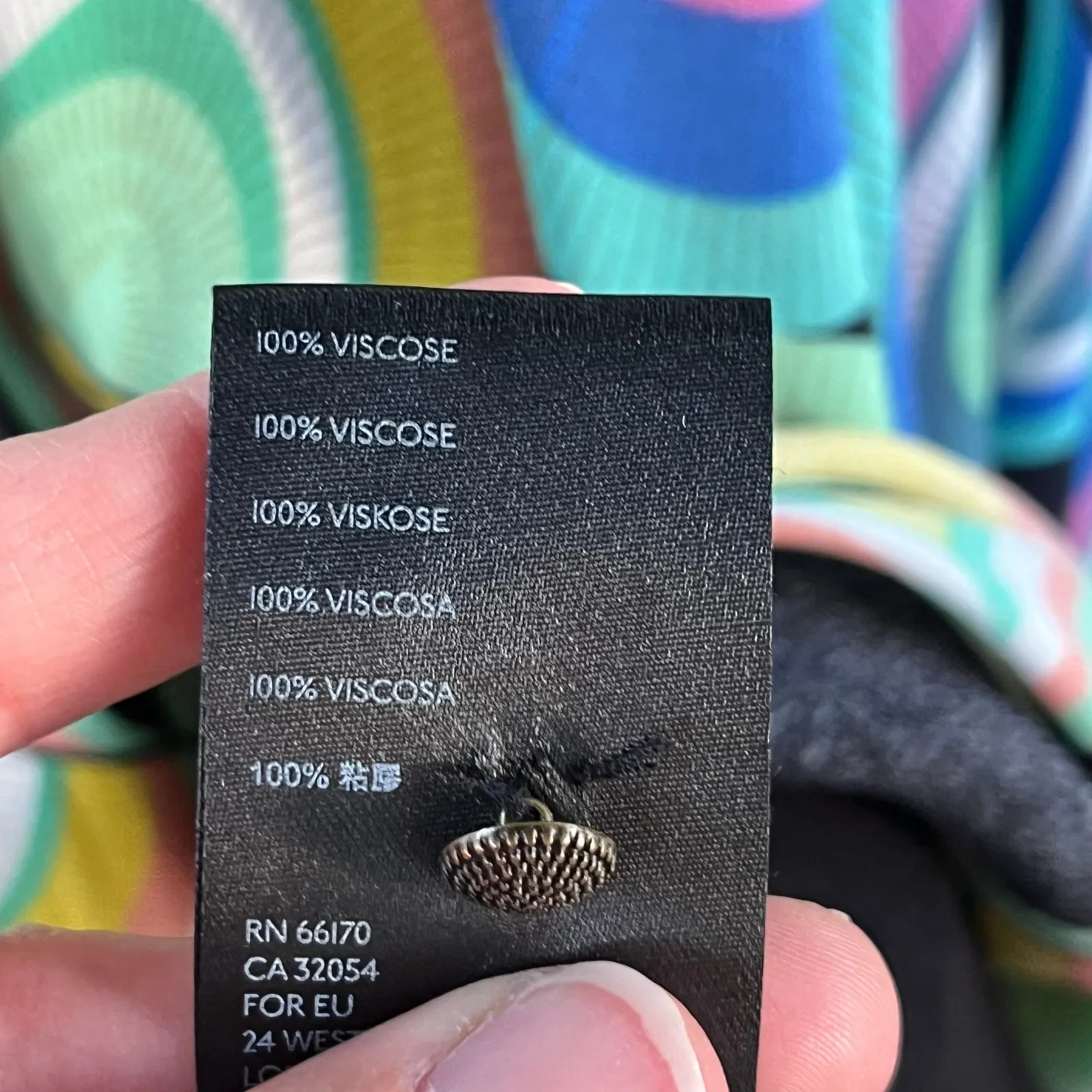 Anthropologie Kenzie Asymmetrical Midi Dress Colorful Geometric Print Size 2 - Image 12