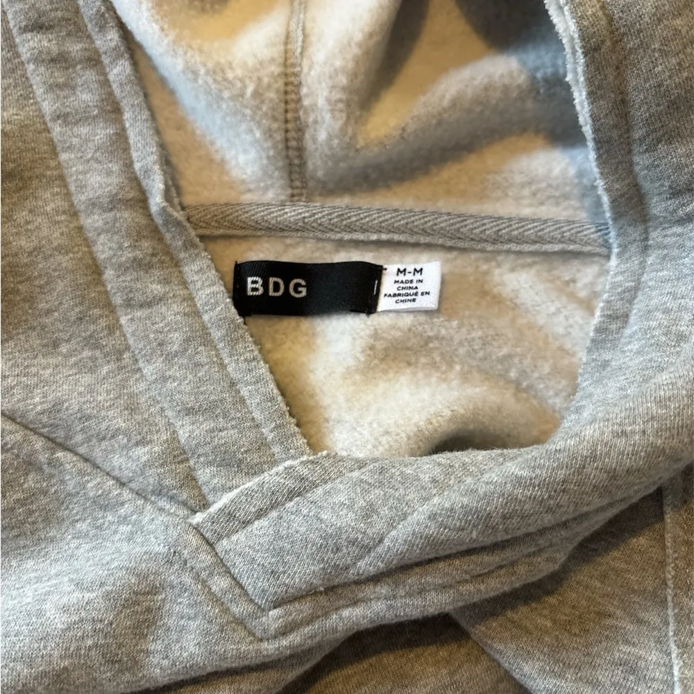 BDG Heather Gray Sleeveless Hoodie - Image 3
