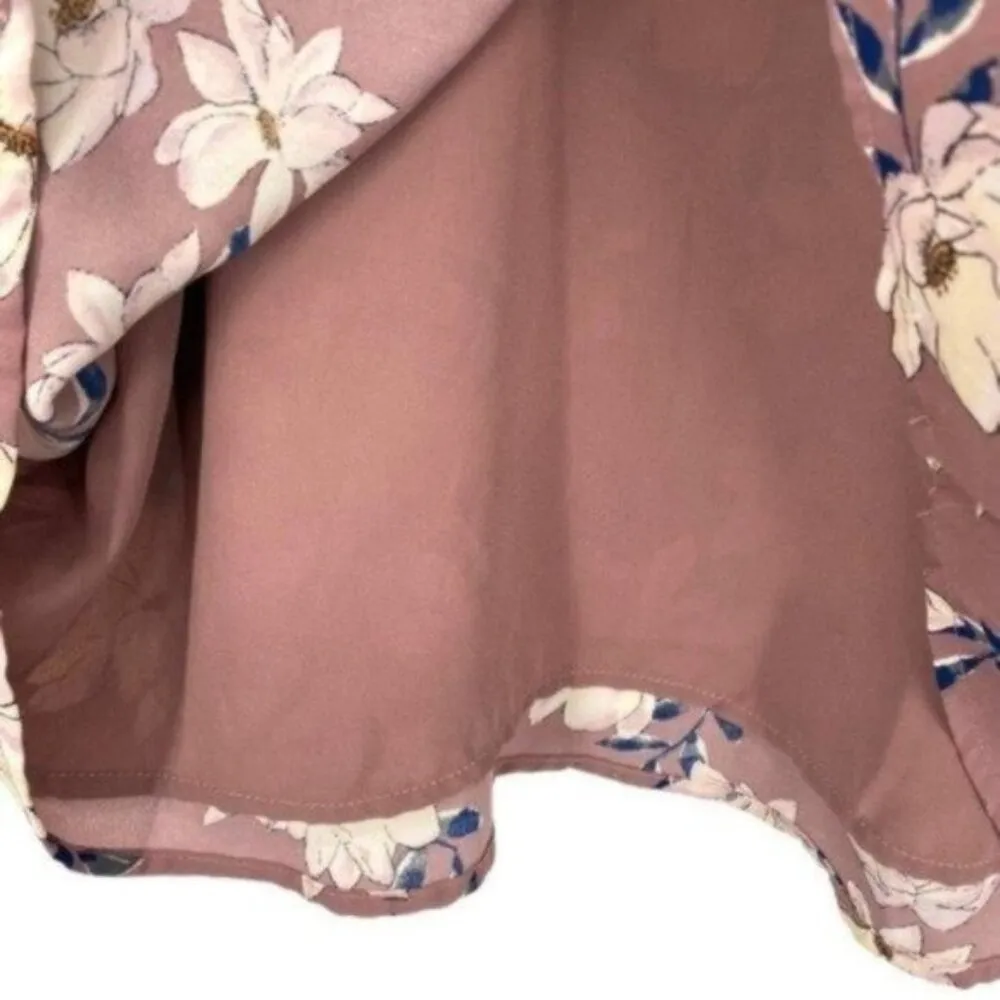 Anthropologie Skies Are Blue Women’s Pink Floral Blouse Top - Image 8