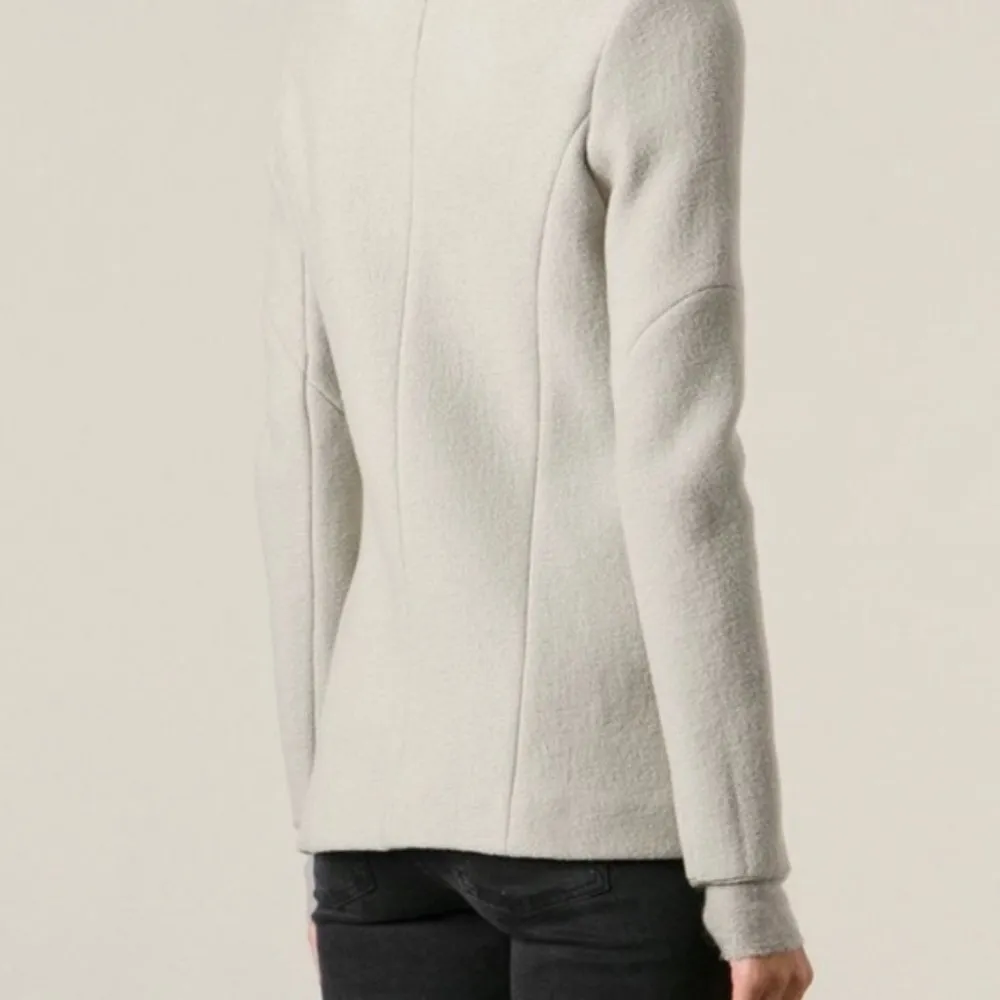 IRO Curty Virgin Wool‎ Moto Style Blazer Jacket Size 38 - Image 2