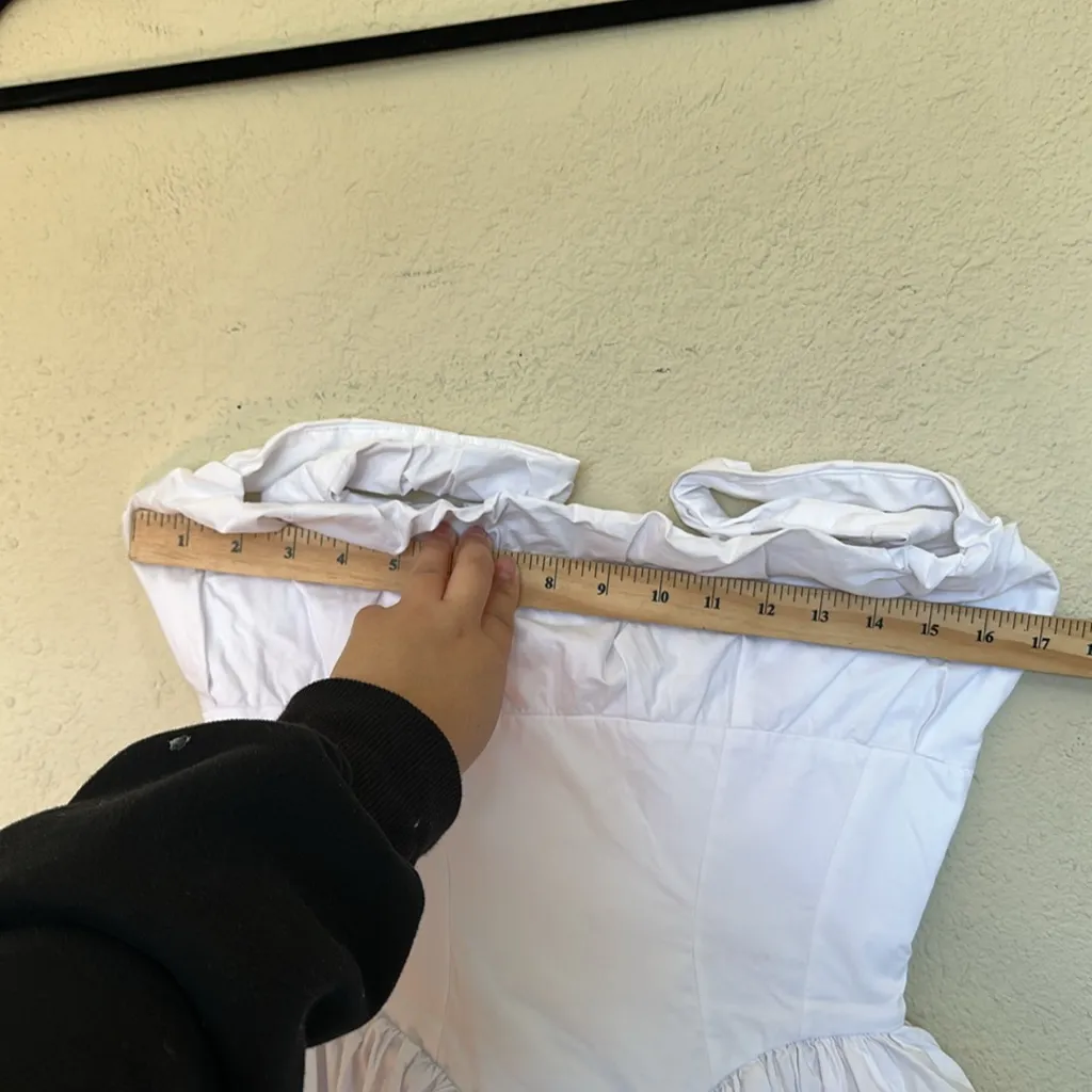 House‎ of CB S D-DD Tall  'Le Puff' White Cotton Tulle Mini Dress NWOT - Image 8