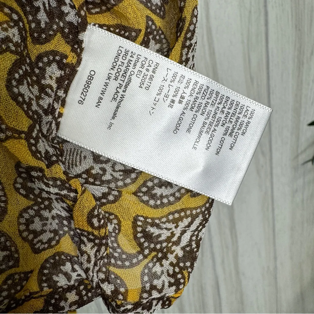 NWT Anthropologie Bardot Blouse Floral Print Sheer Tank Top size 2 NEW - Image 10