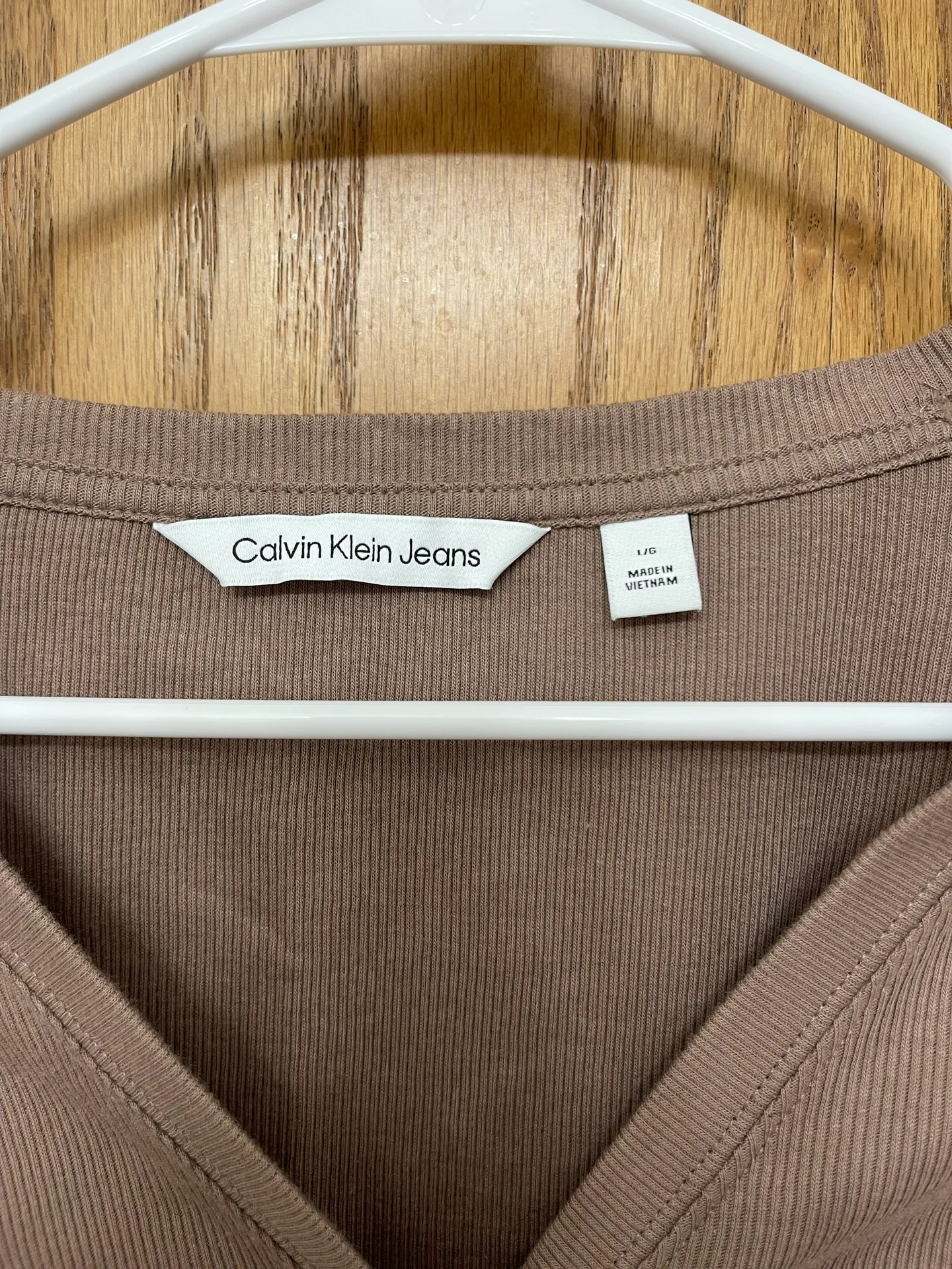 Calvin Klein Brown Cotton Sweater US L - Image 4