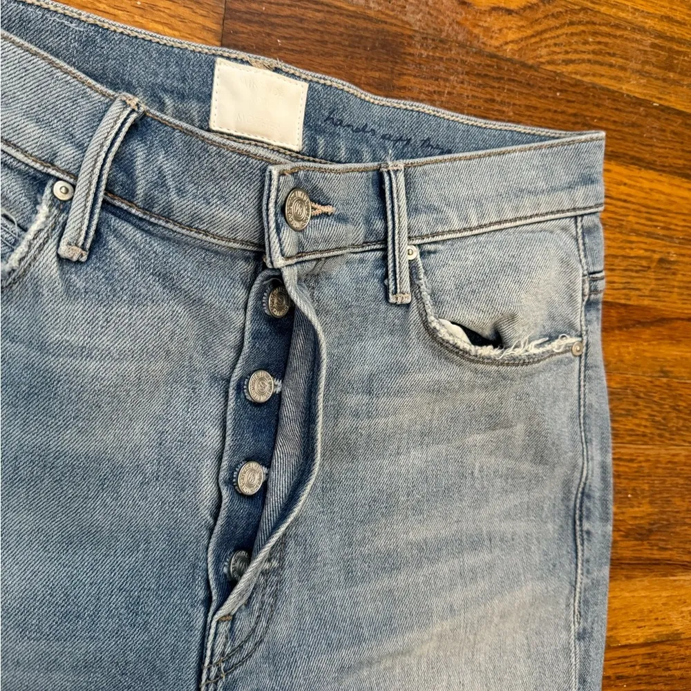 Mother x Miranda Kerr Easy Does It Ankle Jean In Thanks For Everything Size 27 Blue - Image 7