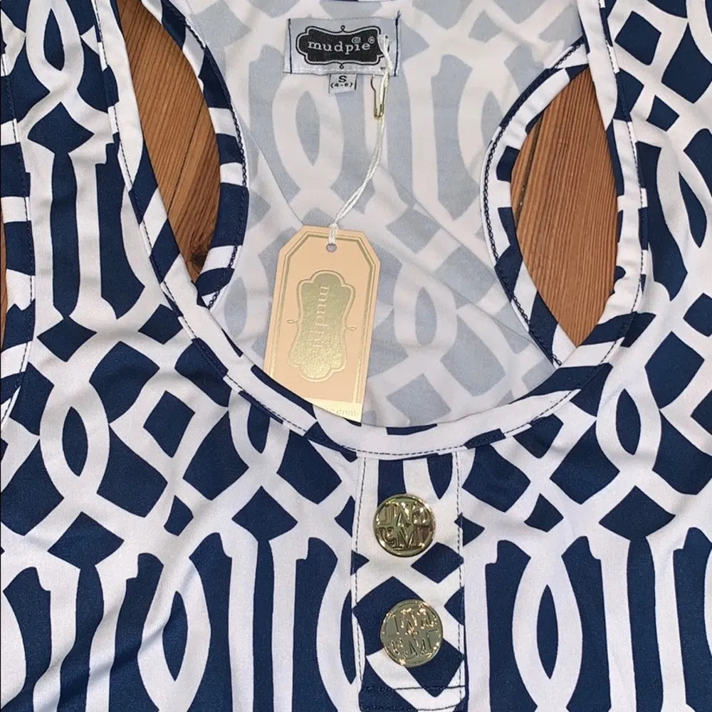 Mud Pie Emory Tank Dress Navy - Image 3