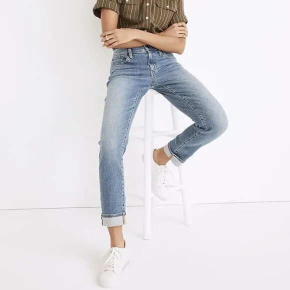 NEW Madewell The Tall Slim Boyjean in Mayberry Wash, 23T‎ - Image 3