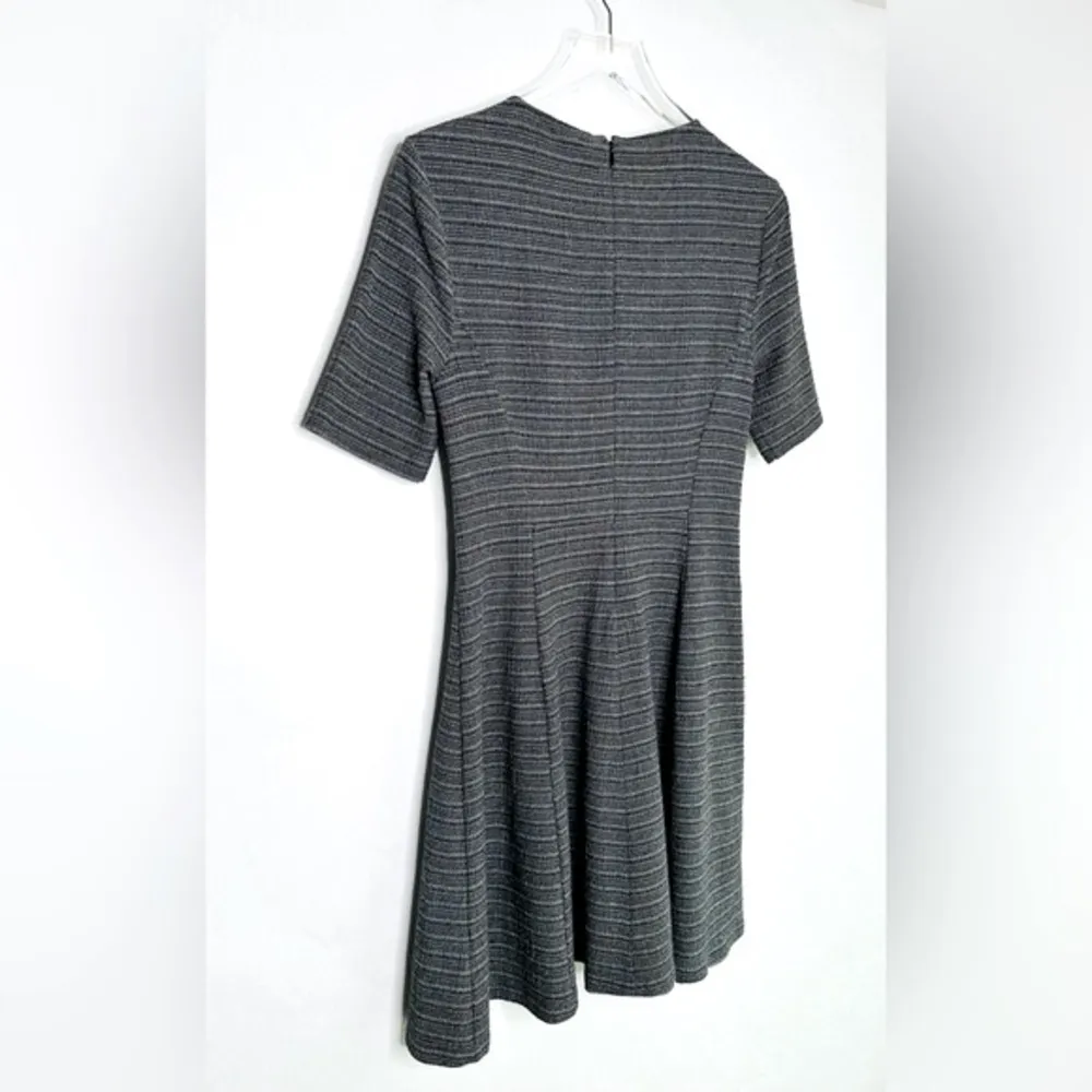 Theory Albita Knit Fit & Flare Klarien Dark Gray Dress Size 6 - Image 5