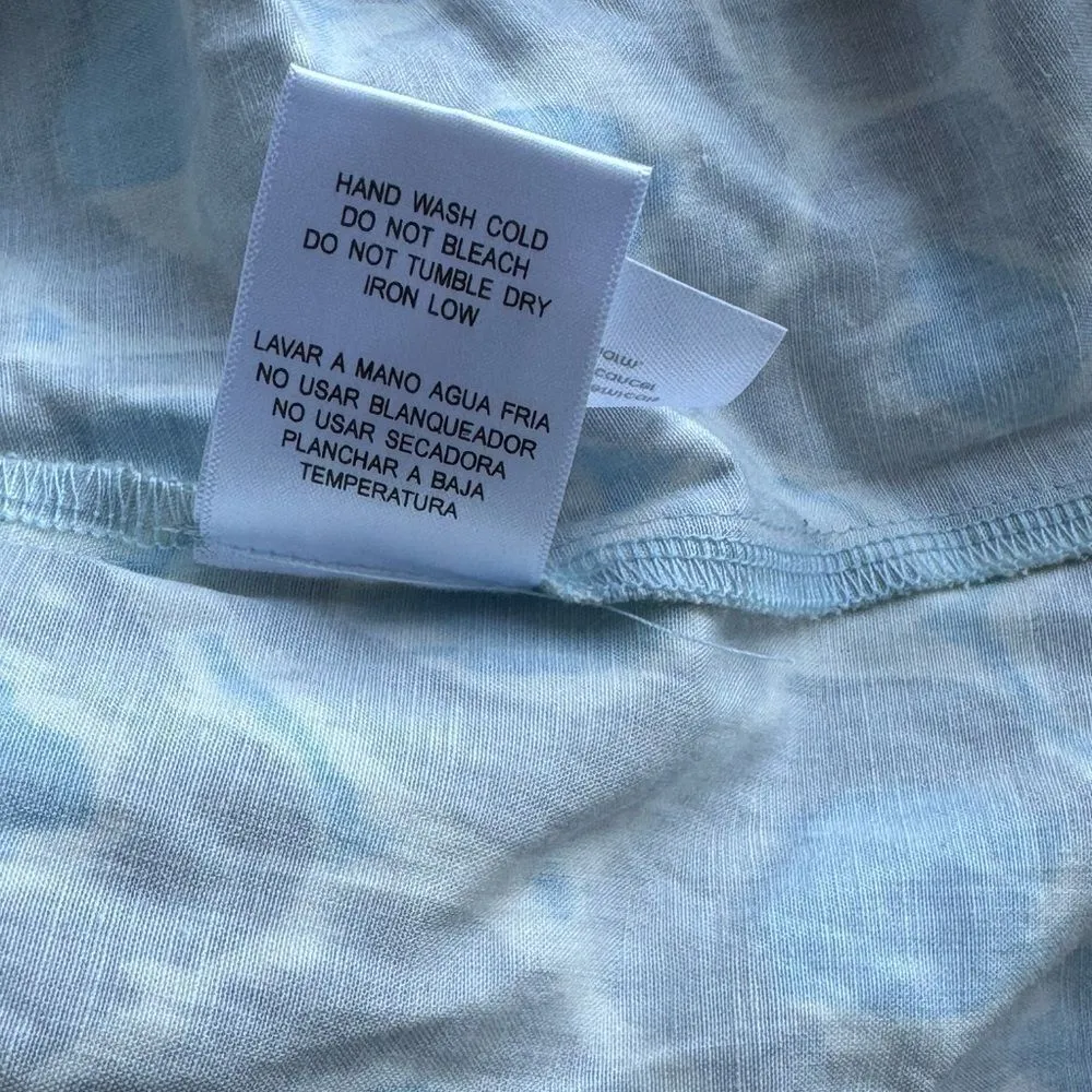 HYACINTH HOUSE Blue Ikat Zipper Zadie Maxi Dress XS - Image 5