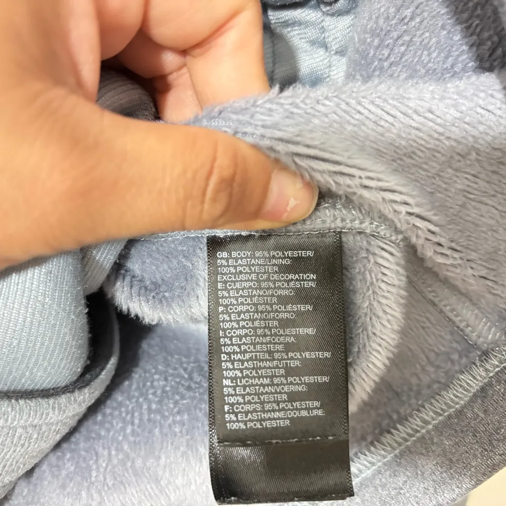 The North Face Cayon Flats Fleece Jacket Prime Logo Womens Size L Gray - Image 5