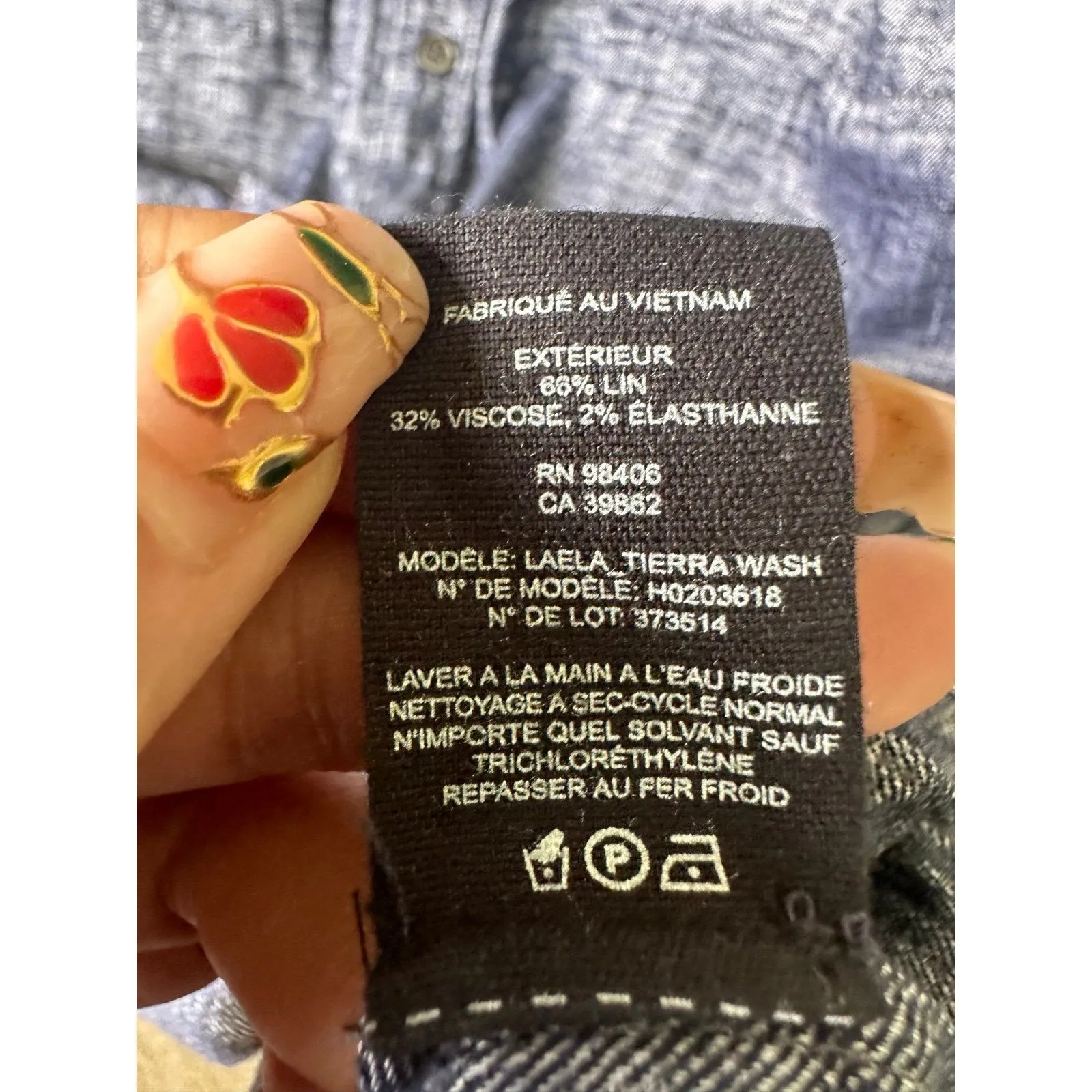 Theory Women's Chambray Linen Blend Laela Tierra Wash Tie Button Down Dress 10 - Image 8