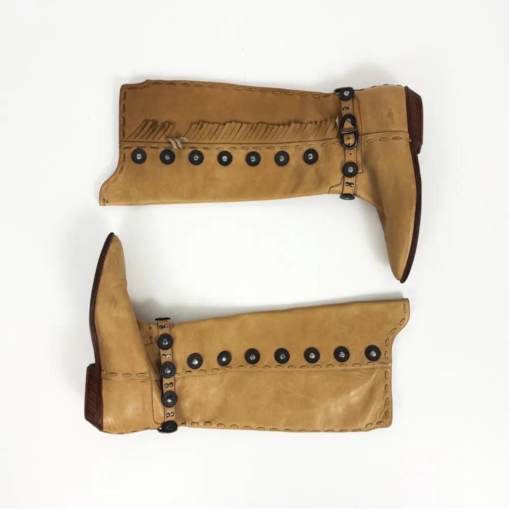 Vintage Western Fringe Medallion Knee - Image 8