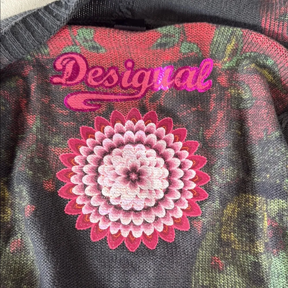 Desigual  Women's Multicolor Open Front Sweater - Image 6