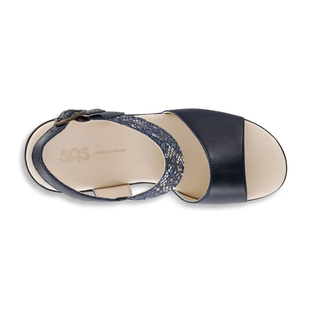 NEW SAS heather wedge Sandal Size 10M B13 Blue - Image 2