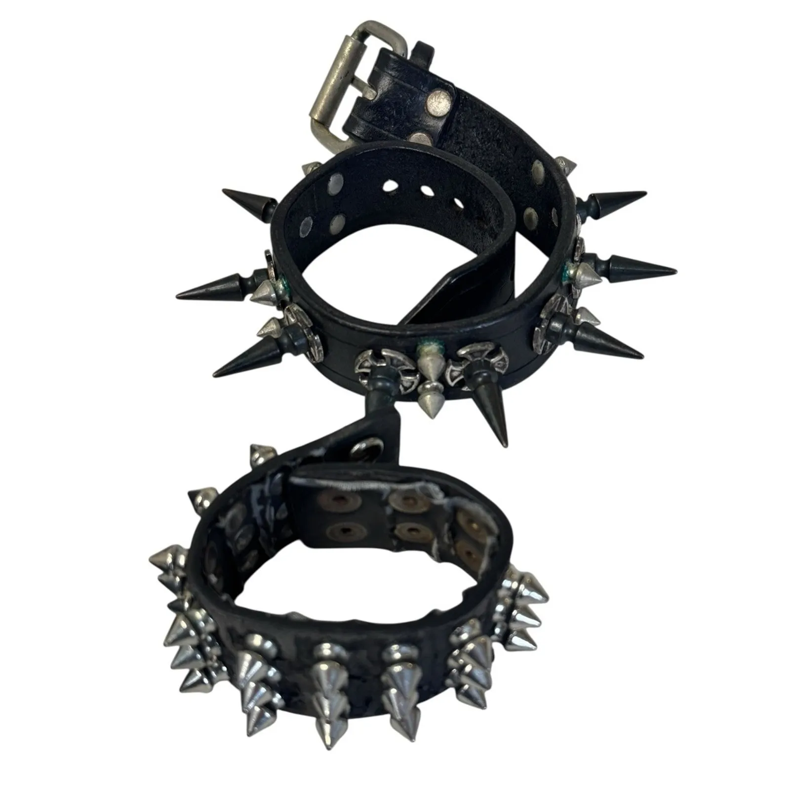 SCREAM Ghost Face Crossbody Purse Spiked Choker Bracelet Goth Rave Punk Cosplay - Image 2