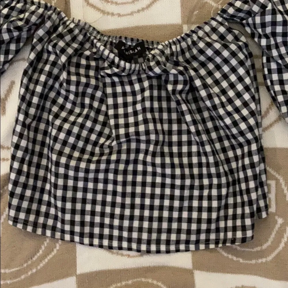 LF Parisian Gingham Off The Shoulder Puff Sleeve - Image 3