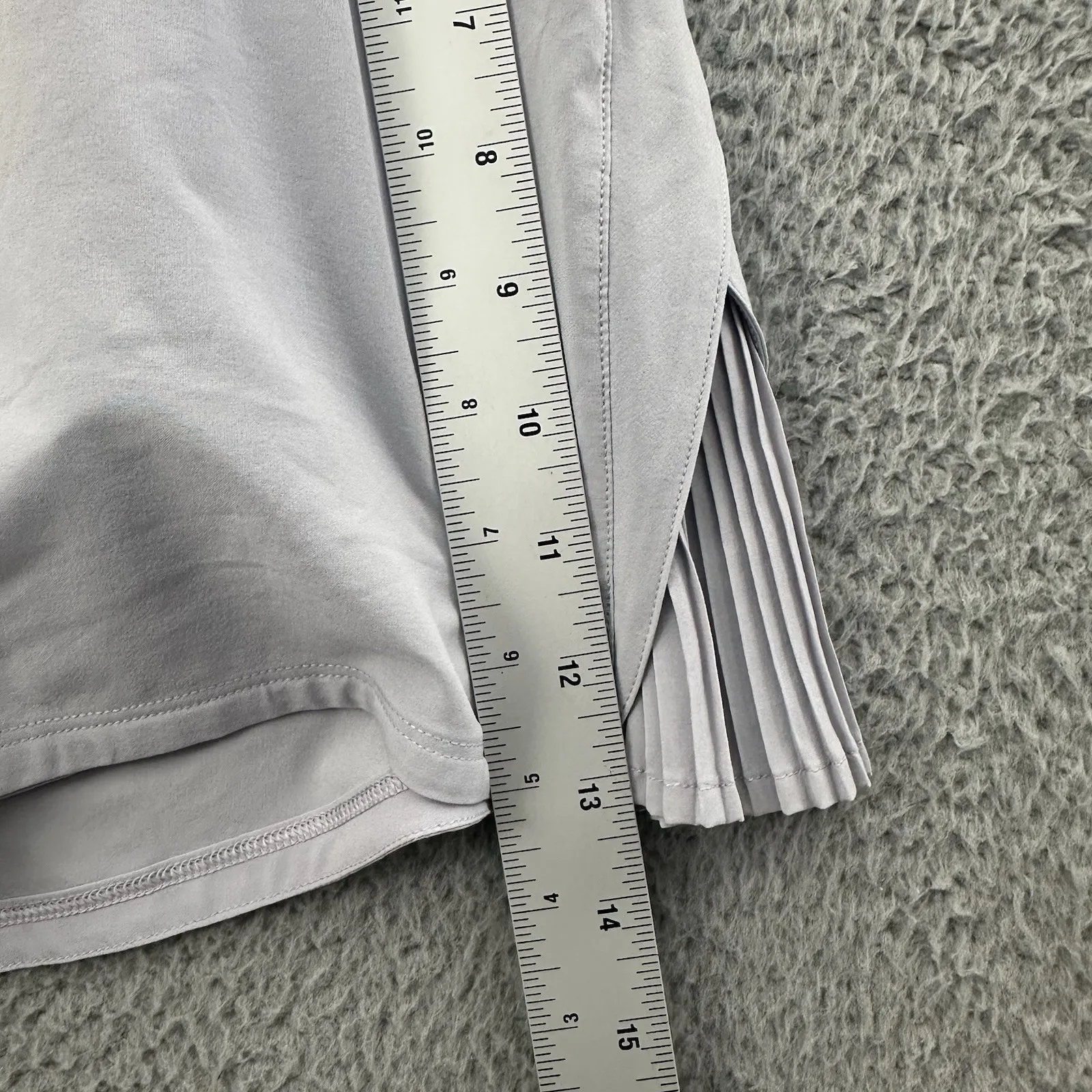 Lululemon Play Off The Pleats Skirt‎ Skort Gray Athletic Athleisure Tennis W 10 - Image 12