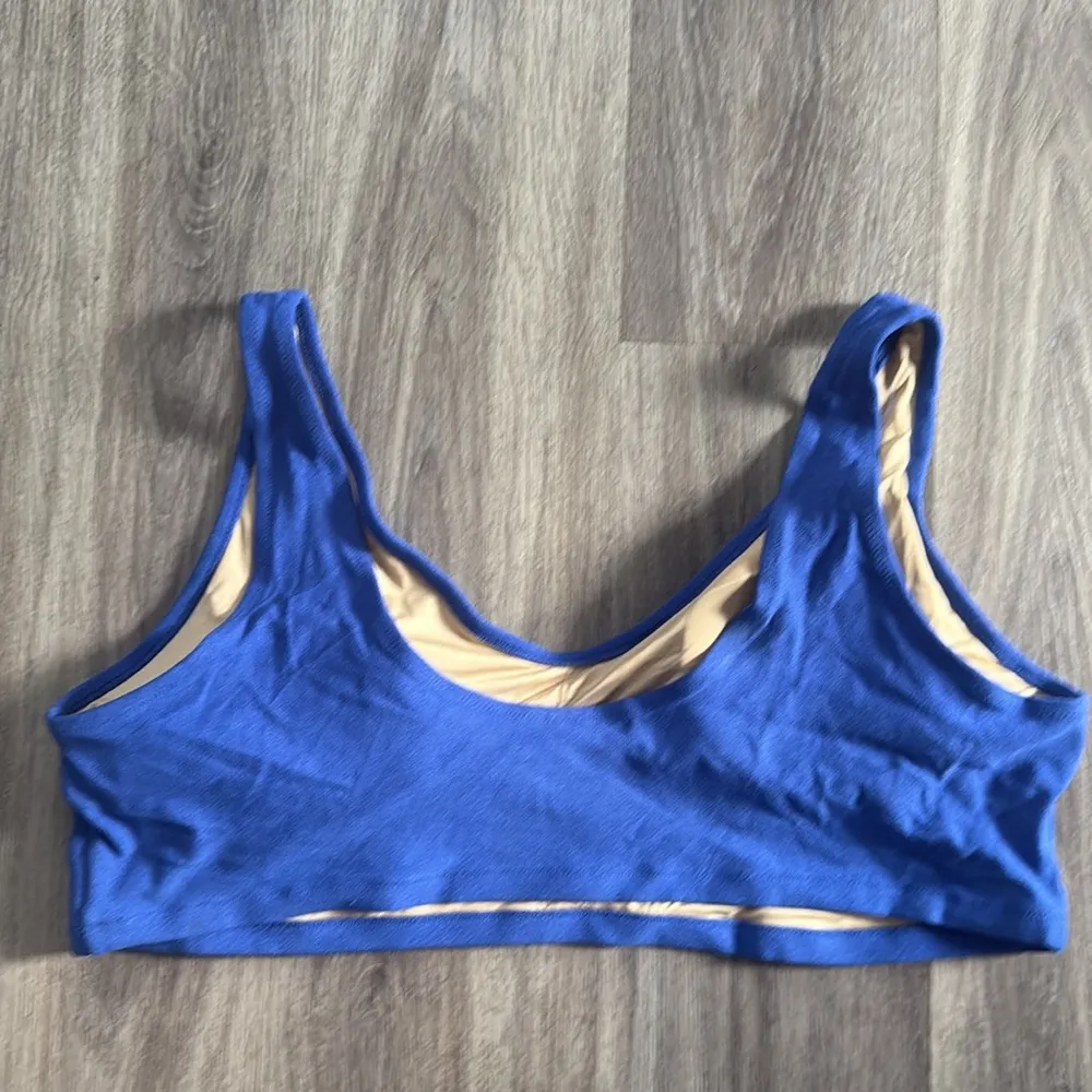 Old Navy Blue Bikini Top Swimwear 4X tericloth - Image 2