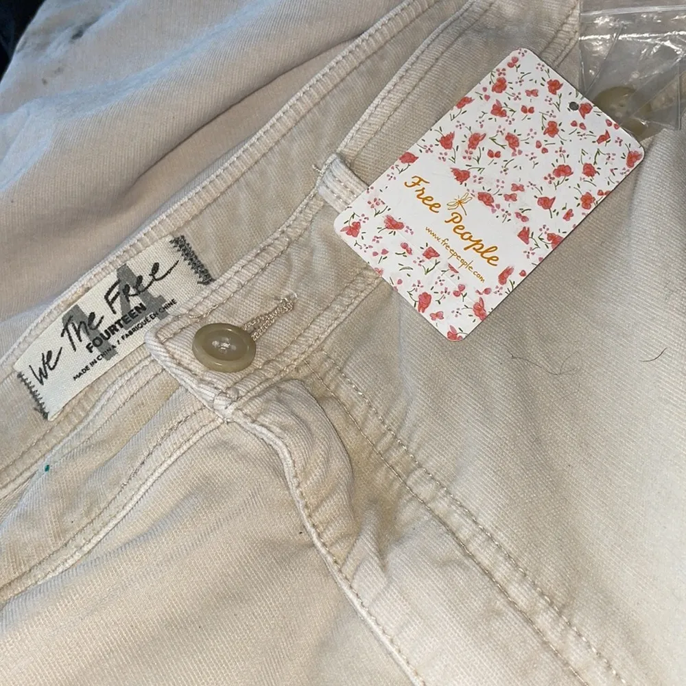 NWT FREE PEOPLE Fine Line Straight Leg Crop Jeans In Moon RisingSZ-14 - Image 5