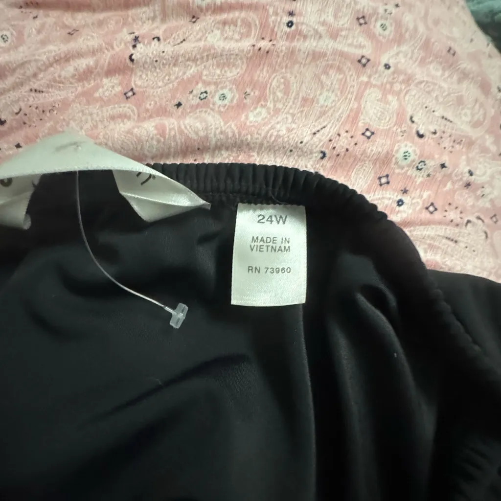 Chic Black Swim Coverup Shorts Size 24W - Image 2