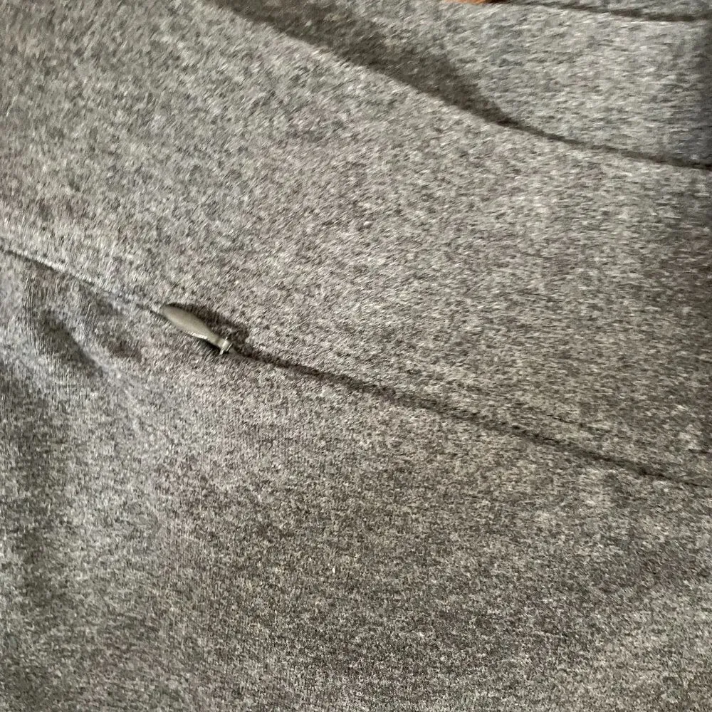 Lands' End gray sweatpants starfish straight leg pants zipper pockets comfort - Image 2