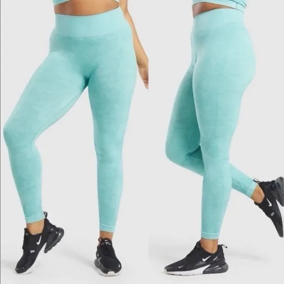 Gymshark Adapt Camo Seamless Leggings Aqua - Image 2