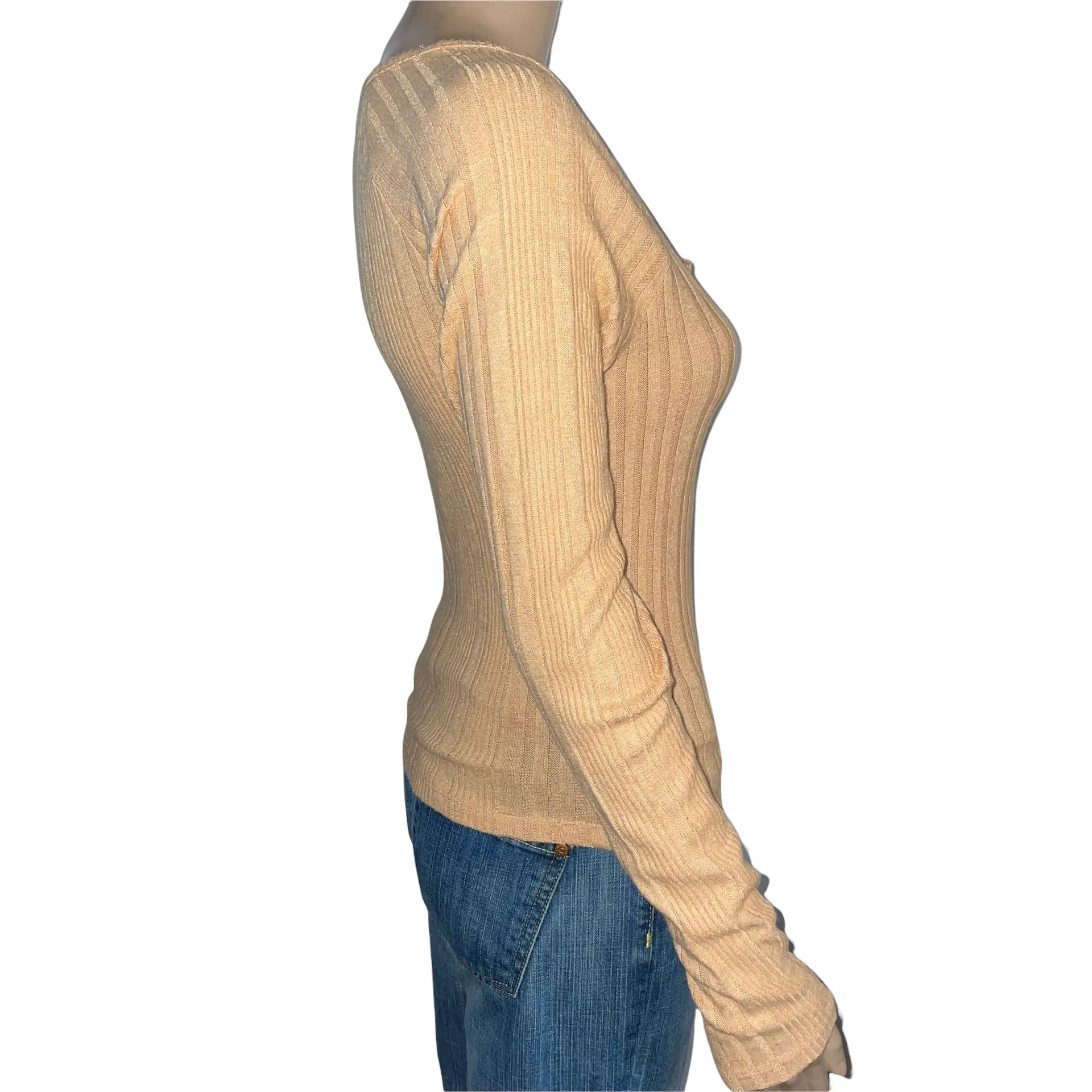 Aeropostale Long Sleeve Hook And Eye Shrunken Henley - Image 5