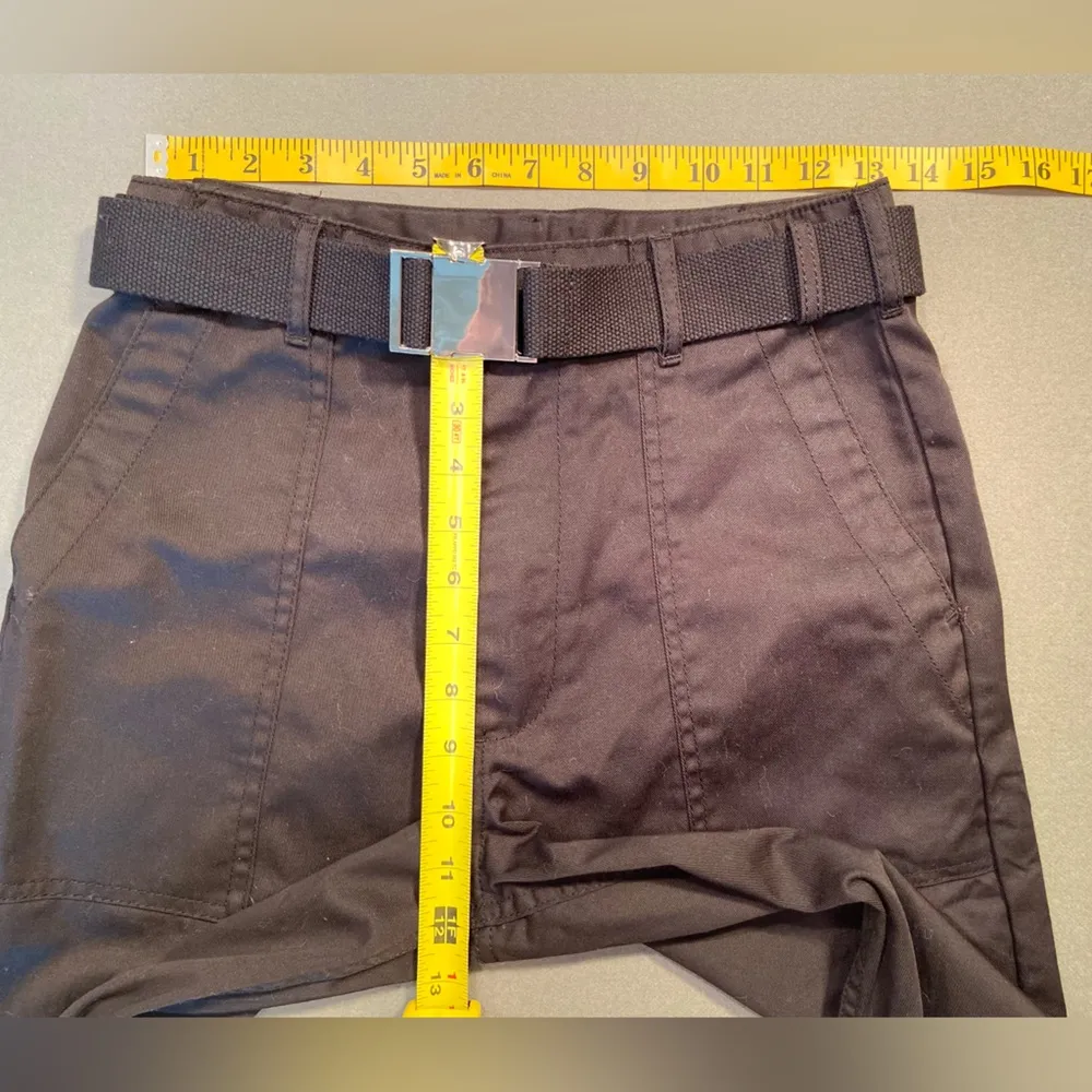 J Galt Shanghai Black pants sz S and Brandy Melville canvas Belt w/Silver Buckle - Image 5