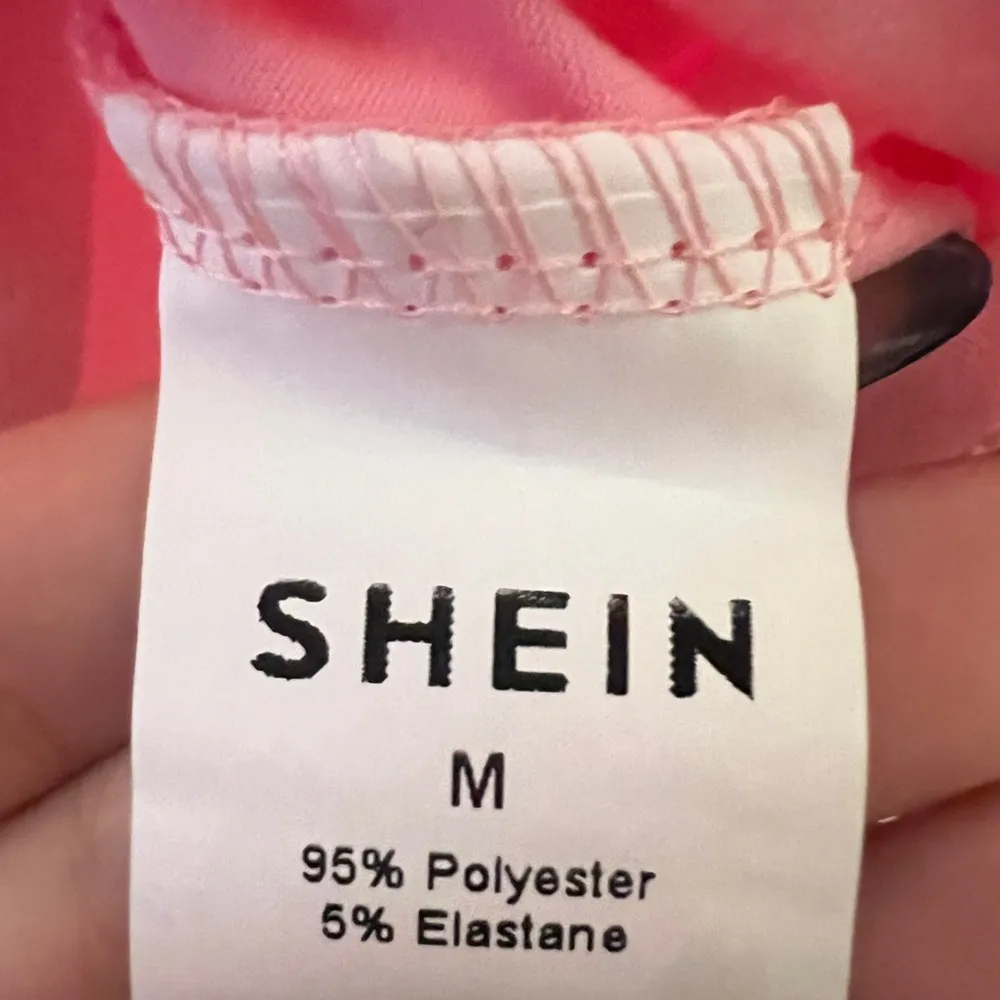 SHEIN Pink and Blue Short Sleeve Tees Casual Crew Neck - Image 4