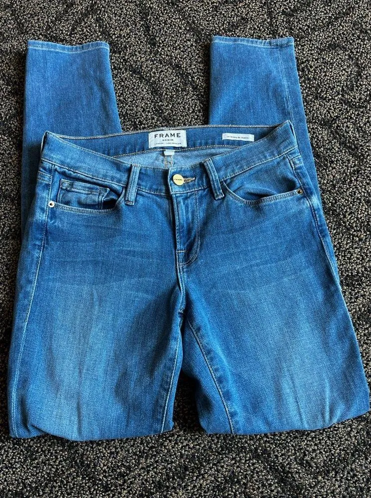 FRAME DENIM - Le Skinny de Jeanne - distressed knees - skinny jeans - Image 3