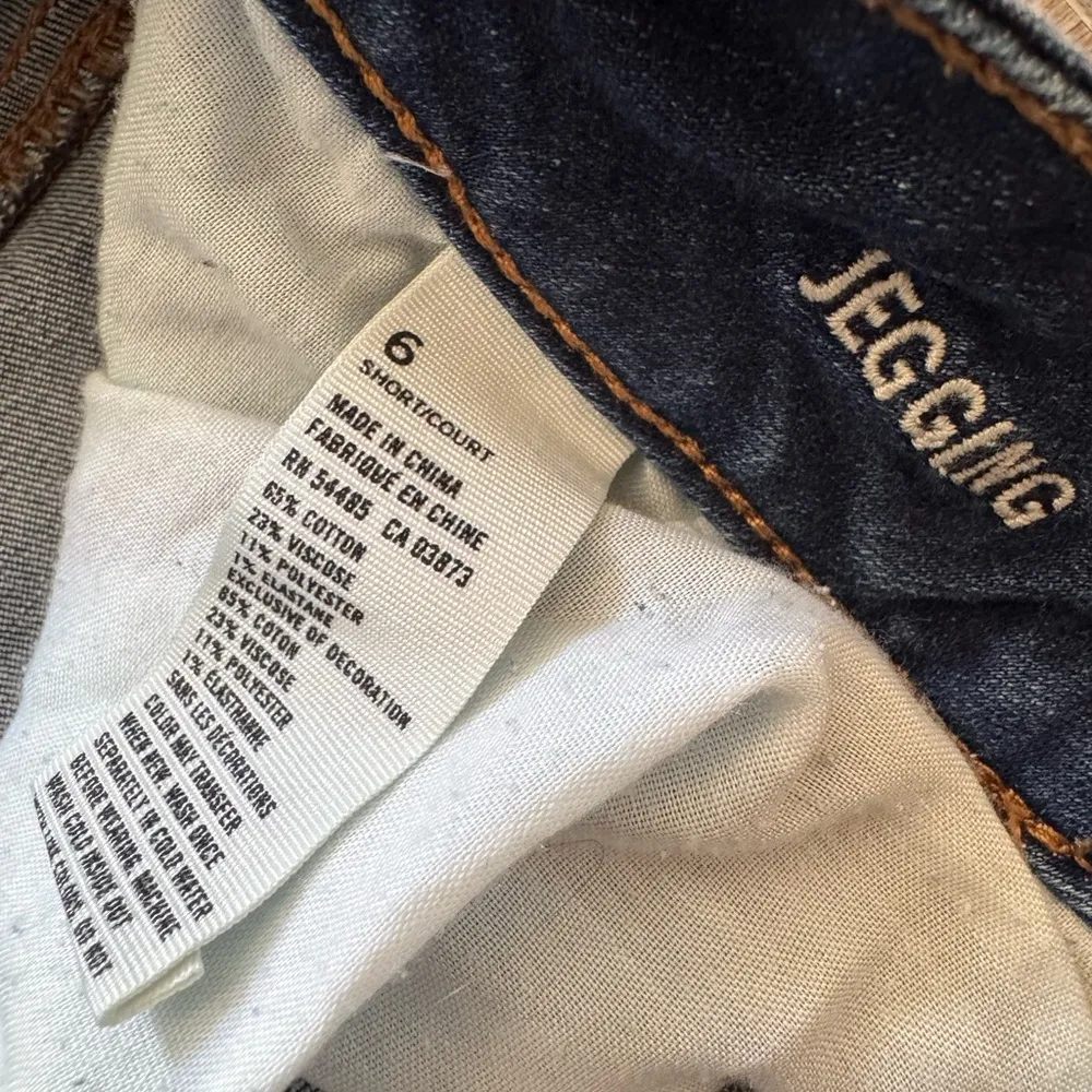 American Eagle Outfitters Ripped Distressed Blue Denim Jeans Jeggings - Image 3