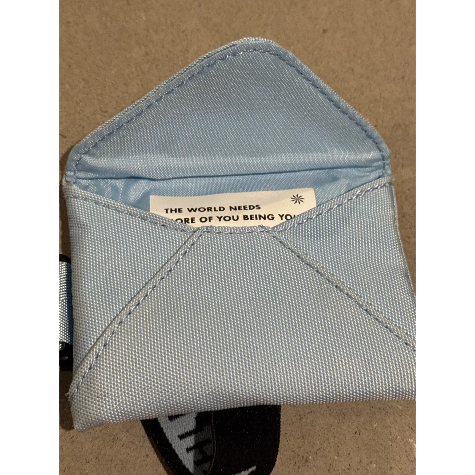 Athleta Girl Light Blue Card Holder Key Ring‎ Wallet - Image 3