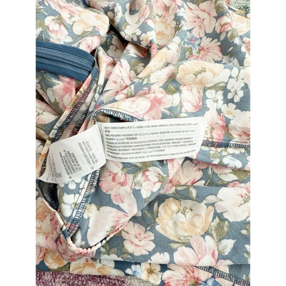 Abercrombie & Fitch Skirt Womens Large Floral Cottagecore Preppy Side Slit Boho - Image 8