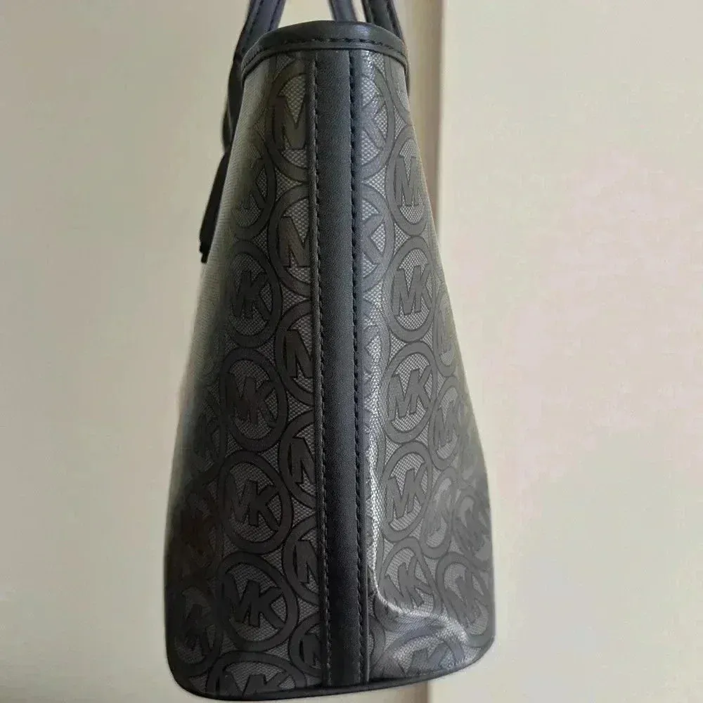 MICHAEL KORS Jodie Small Logo Jacquard Tote Bag Small Tote - Black MSRP $348 NWT - Image 10