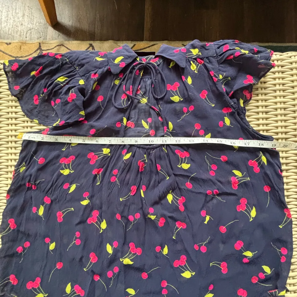 Maeve by Anthropologie Cherry‎ U- Neck Popover Blouse - Image 7