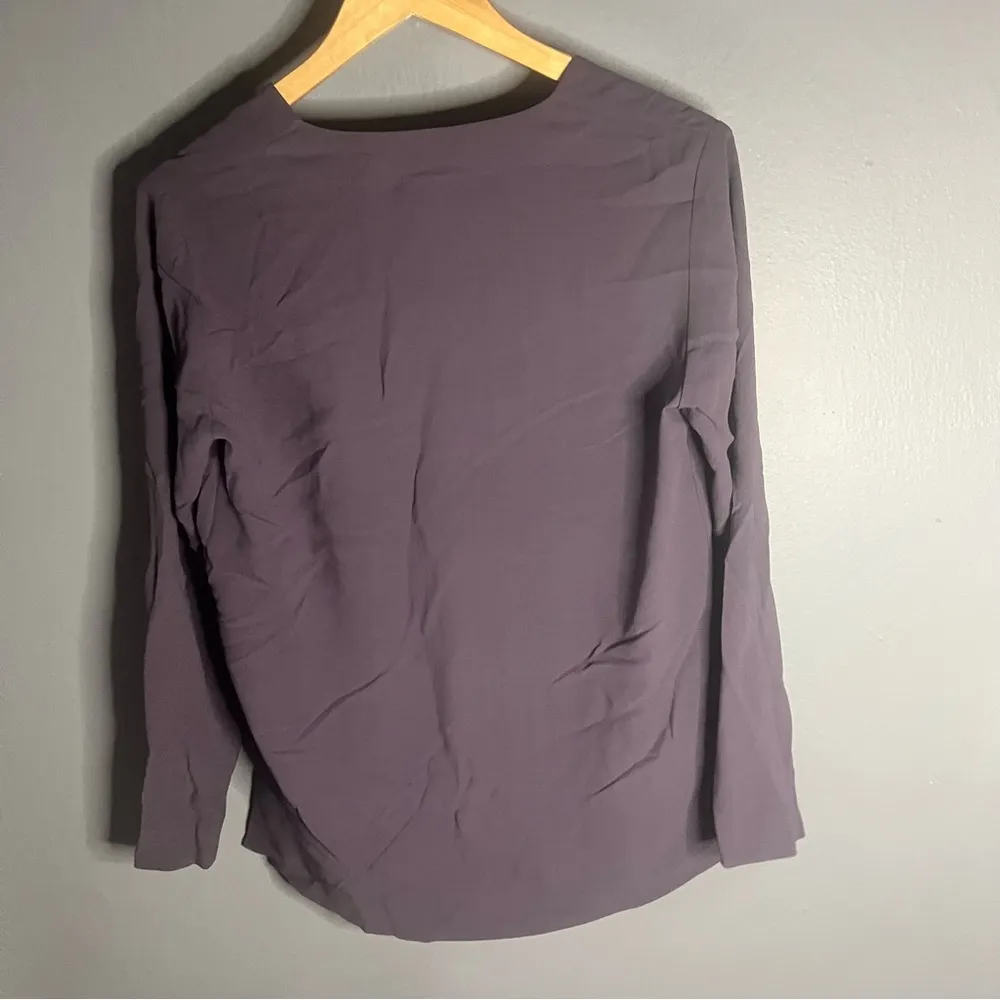Eileen fisher purple silk cardigan - Image 3
