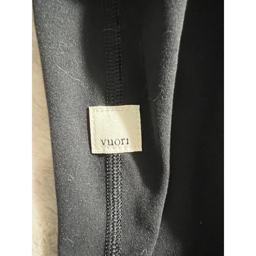 Vuori Womens XS Black Drawstring High-Waist Daily Split Leggings - Image 8