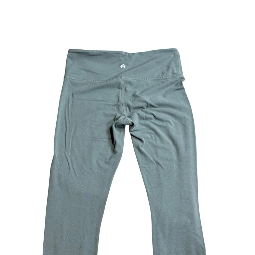 Athleta‎ High Rise Elation 7/8 Tight Leggings Green Activewear Womens Size S - Image 4